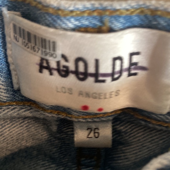 AGOLDE Lana Slice Straight-Leg Organic Jeans size 26 - Picture 5 of 8